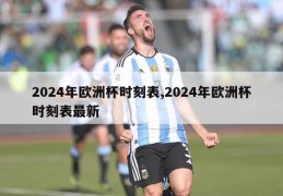 2024年欧洲杯时刻表,2024年欧洲杯时刻表最新