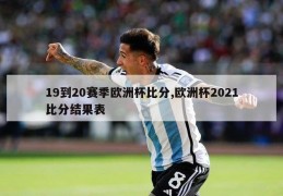 19到20赛季欧洲杯比分,欧洲杯2021比分结果表