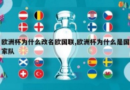 欧洲杯为什么改名欧国联,欧洲杯为什么是国家队