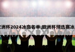 欧洲杯2024冰岛名单,欧洲杯预选赛冰岛