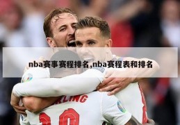 nba赛事赛程排名,nba赛程表和排名